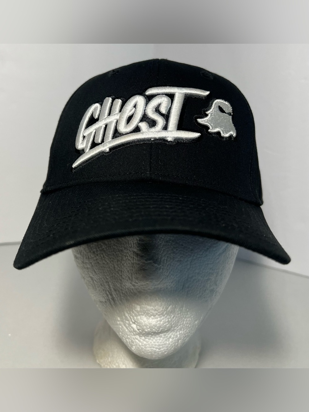 GHOST Lifestyle CORE LOGO Baseball Hat 3D embroidered Ghost logo Black Adult Cap